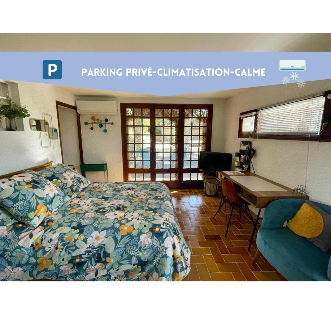 Studio Meyreuil-Terrasse-Au Calme En Campagne-Clim Экстерьер фото
