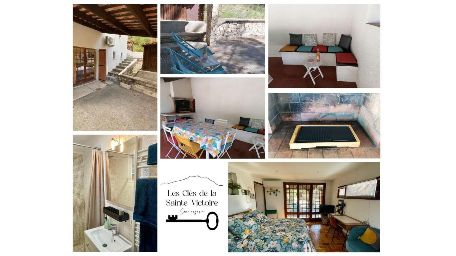 Studio Meyreuil-Terrasse-Au Calme En Campagne-Clim Экстерьер фото